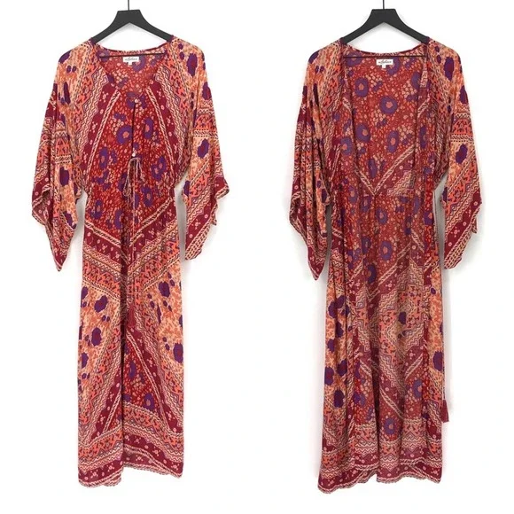 ARNHEM Sunbird Kimono Orange Purple Cream S - Picture 2 of 10